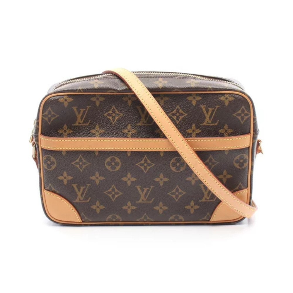 Louis Vuitton Trocadero Shoulder Bag Canvas Leather Monogram Brown